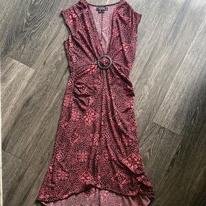My Michelle Y2K Sleeveless Plunge Neck MIDI Dress